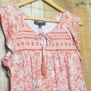 Sanctuary | Wild Belle Paisley Boho Peasant Top